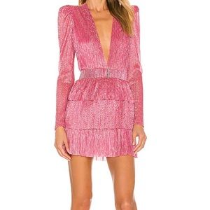 Sabina Musayev Carry Mini Dress in Pink.